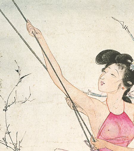 富平县-胡也佛的仕女画和最知名的金瓶梅秘戏图
